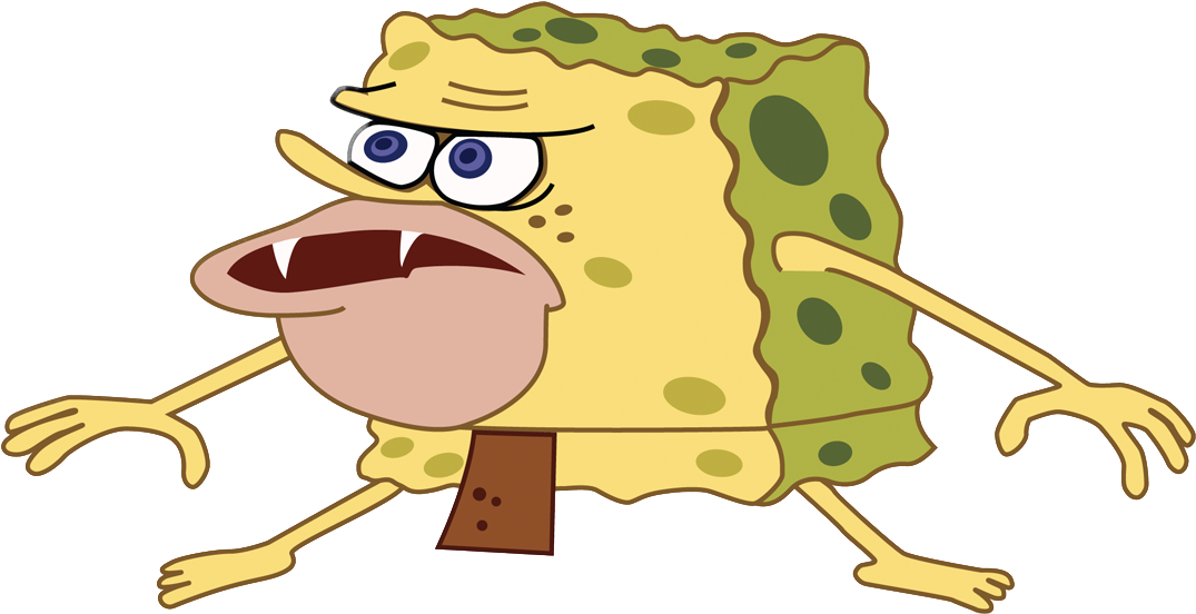 Caveman_ Sponge_ Character PNG image