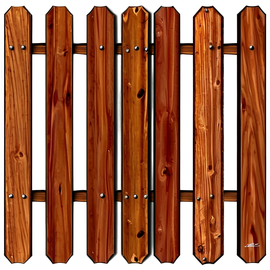 Cedar Wood Fence Png Pcu PNG image