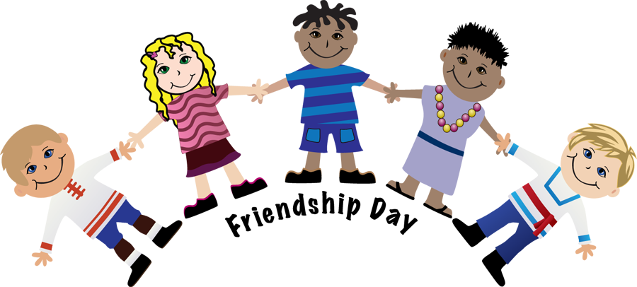 Celebrating Friendship Day Cartoon Kids PNG image