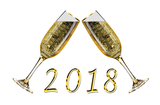 Celebratory Champagne Toasting2018 PNG image