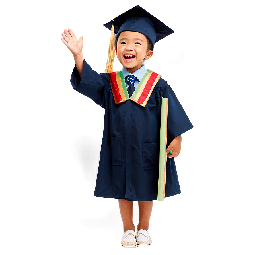 Celebratory Kindergarten Graduation Kids Png 06282024 PNG image