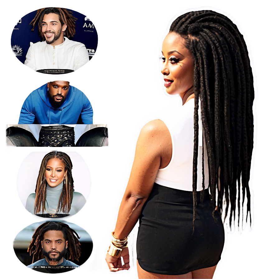 Celebrity Dreads Inspiration Png 05242024 PNG image