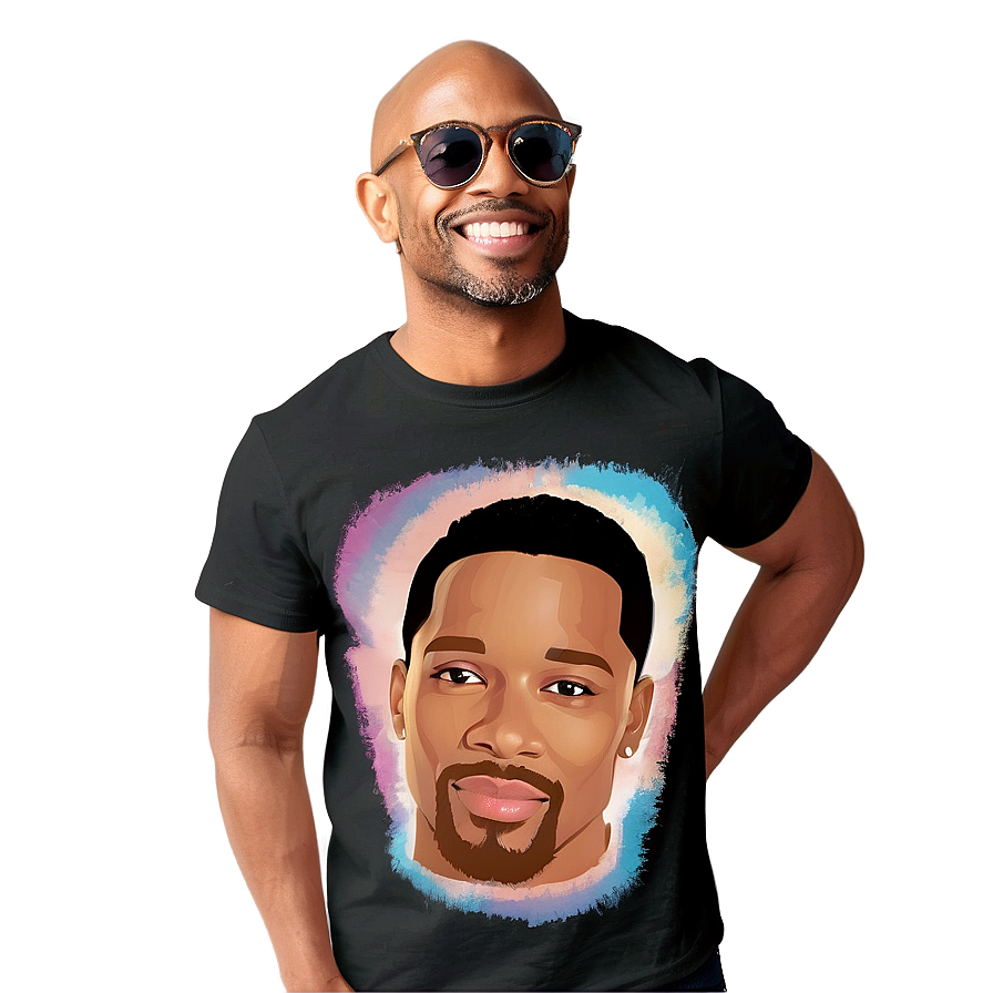 Celebrity Portrait Graphic Tee Png 06272024 PNG image