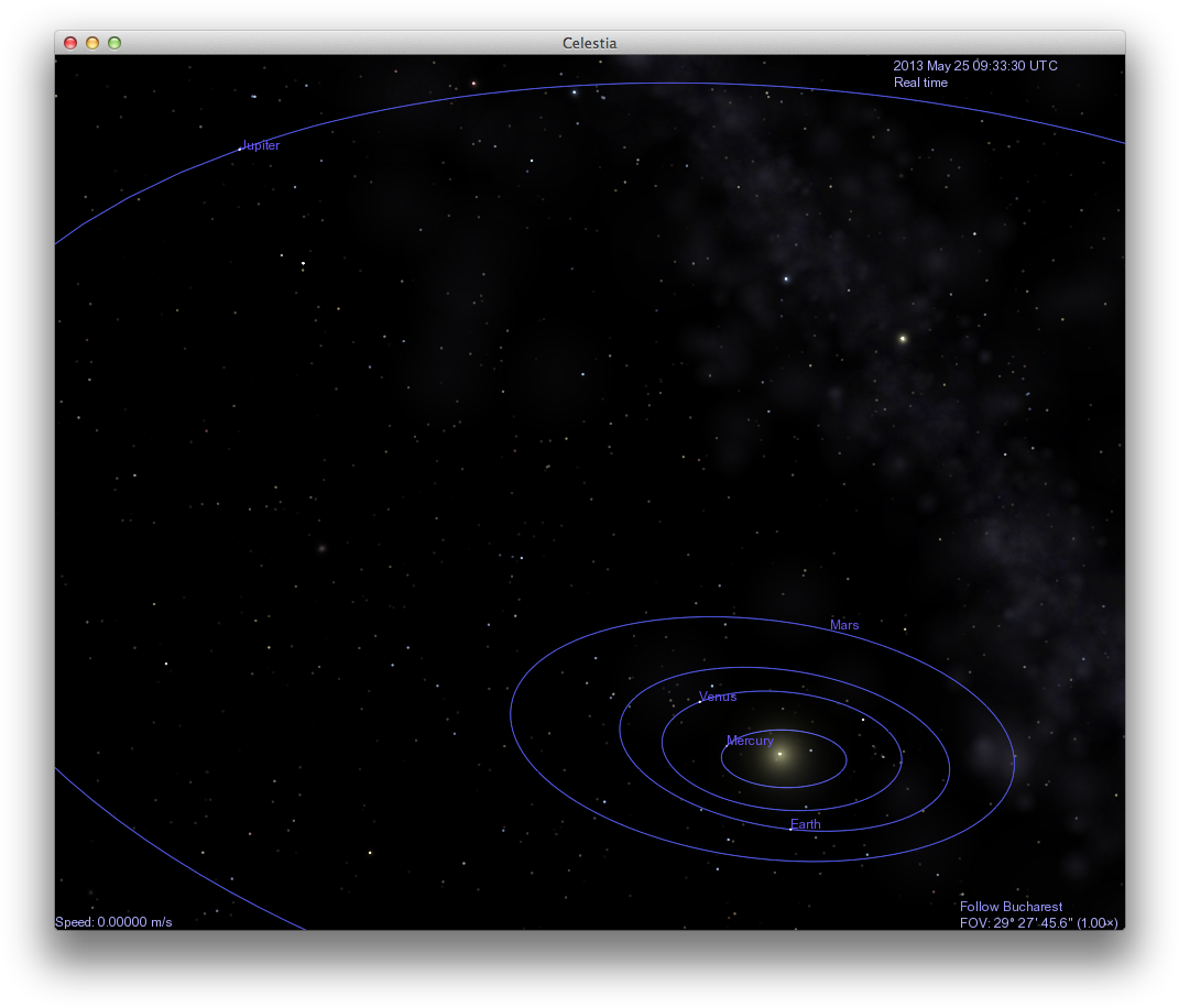 Celestia Solar System Simulation PNG image