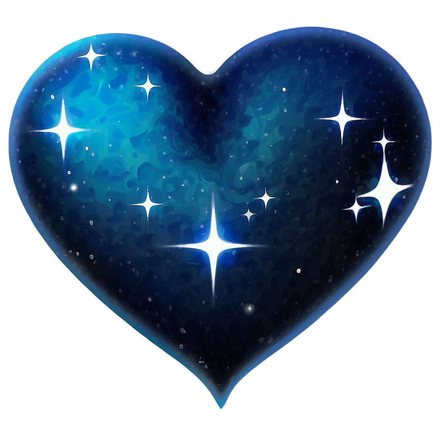 Celestial Blue Heart Emoji Png 06272024 PNG image