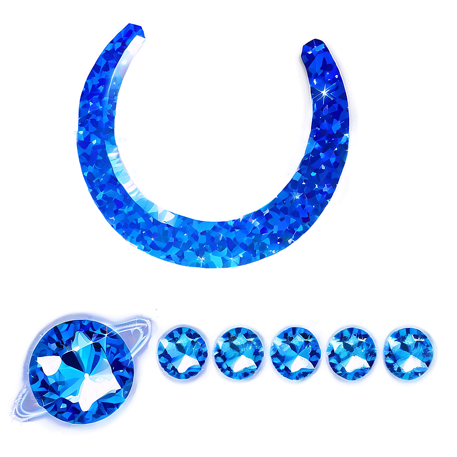 Celestial Blue Sparkle Png 06262024 PNG image