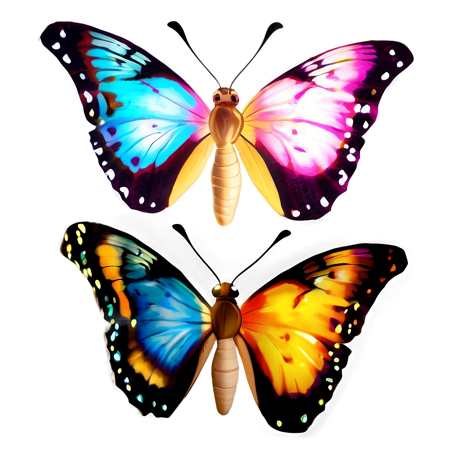 Celestial Glow Butterfly Png Oux32 PNG image