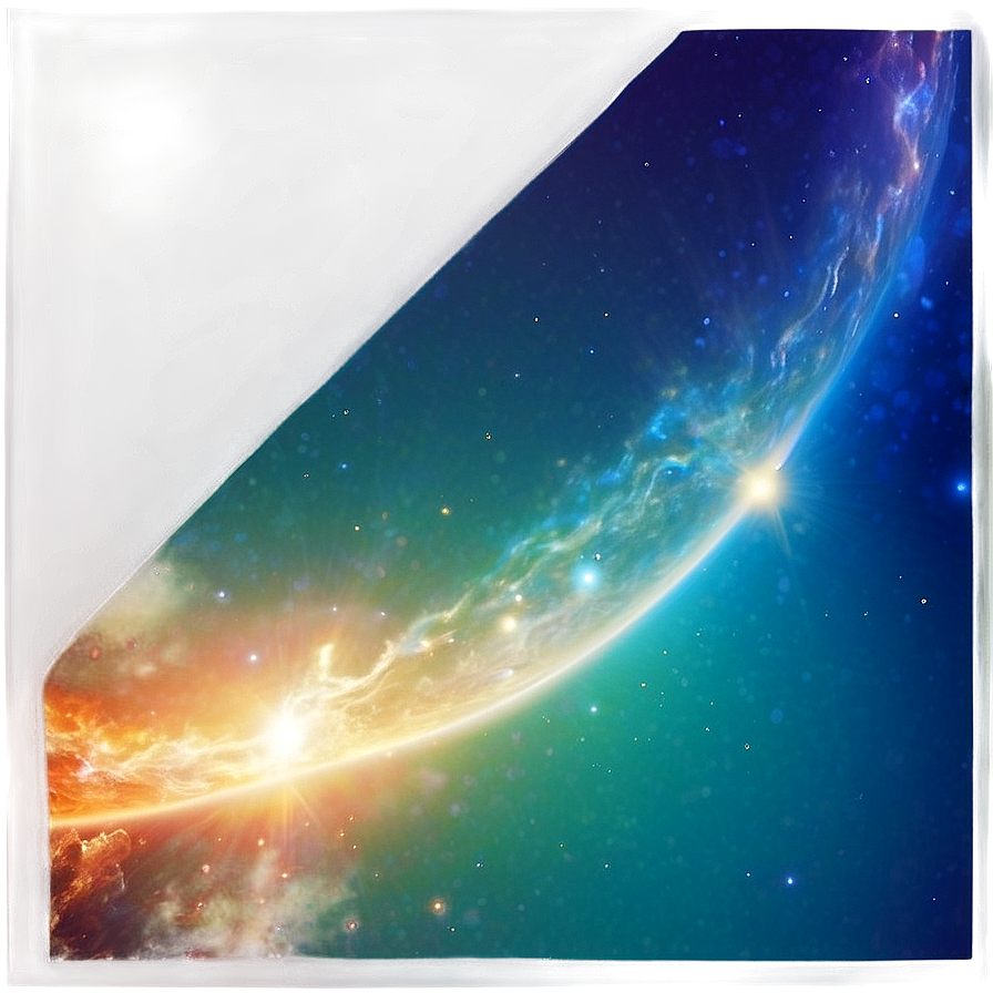 Celestial Light Leak Overlay Png Pgw PNG image