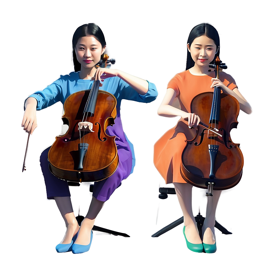 Cello And Violin Duo Png 89 PNG image