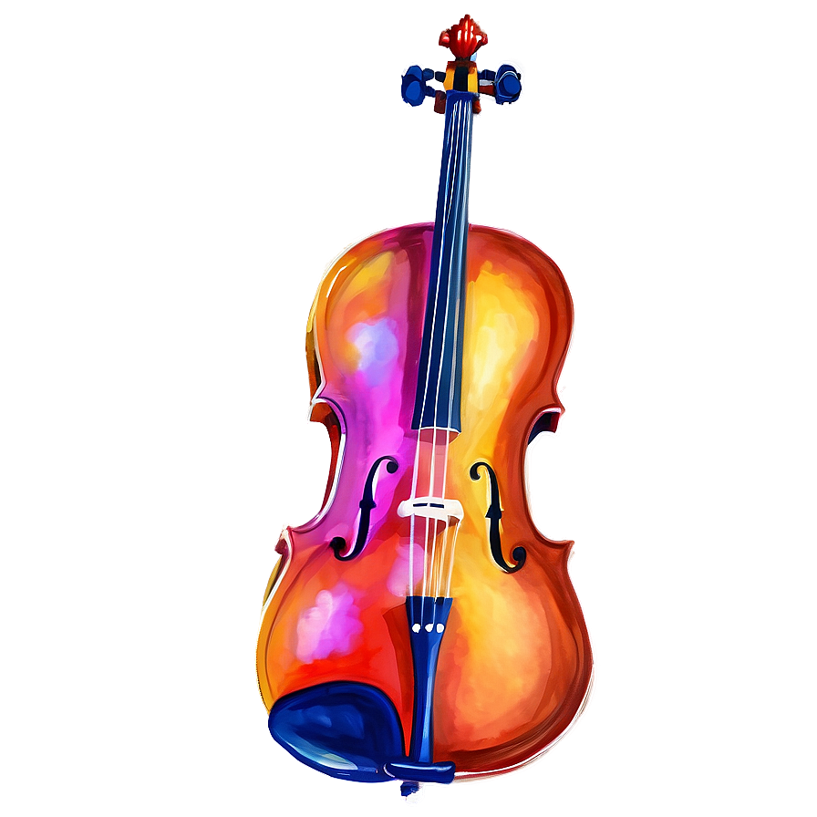 Cello In Watercolor Png Fhe59 PNG image