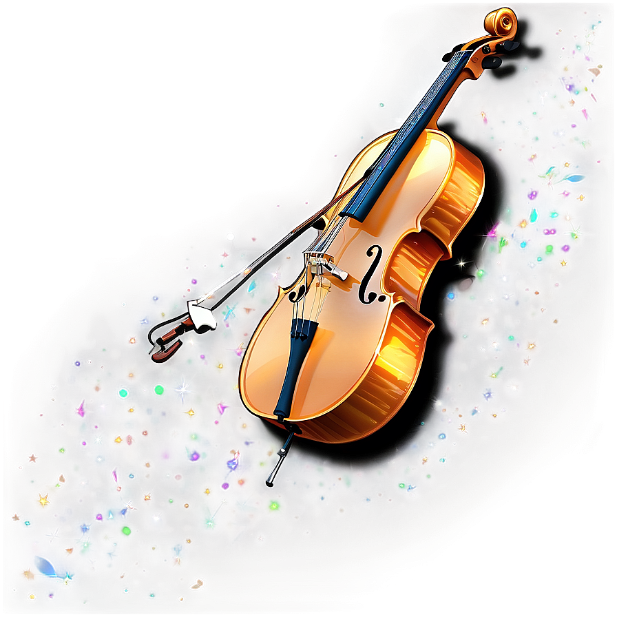 Cello With Glitter Png Idu69 PNG image