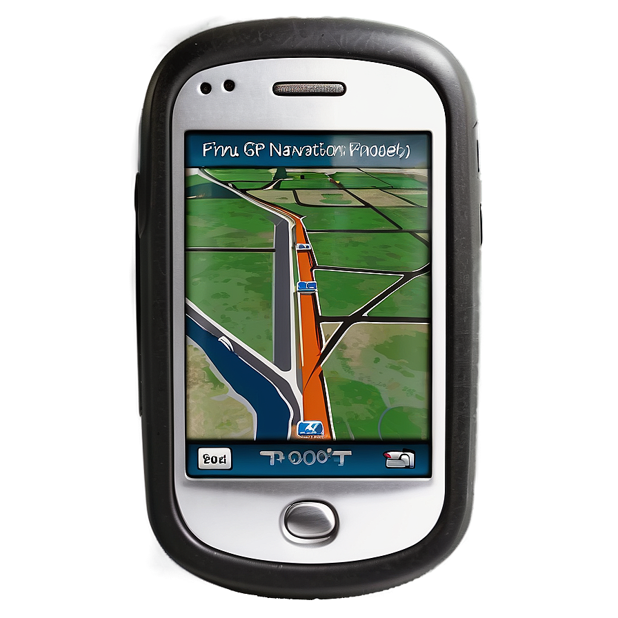 Cellphone With Gps Navigator Png 06112024 PNG image