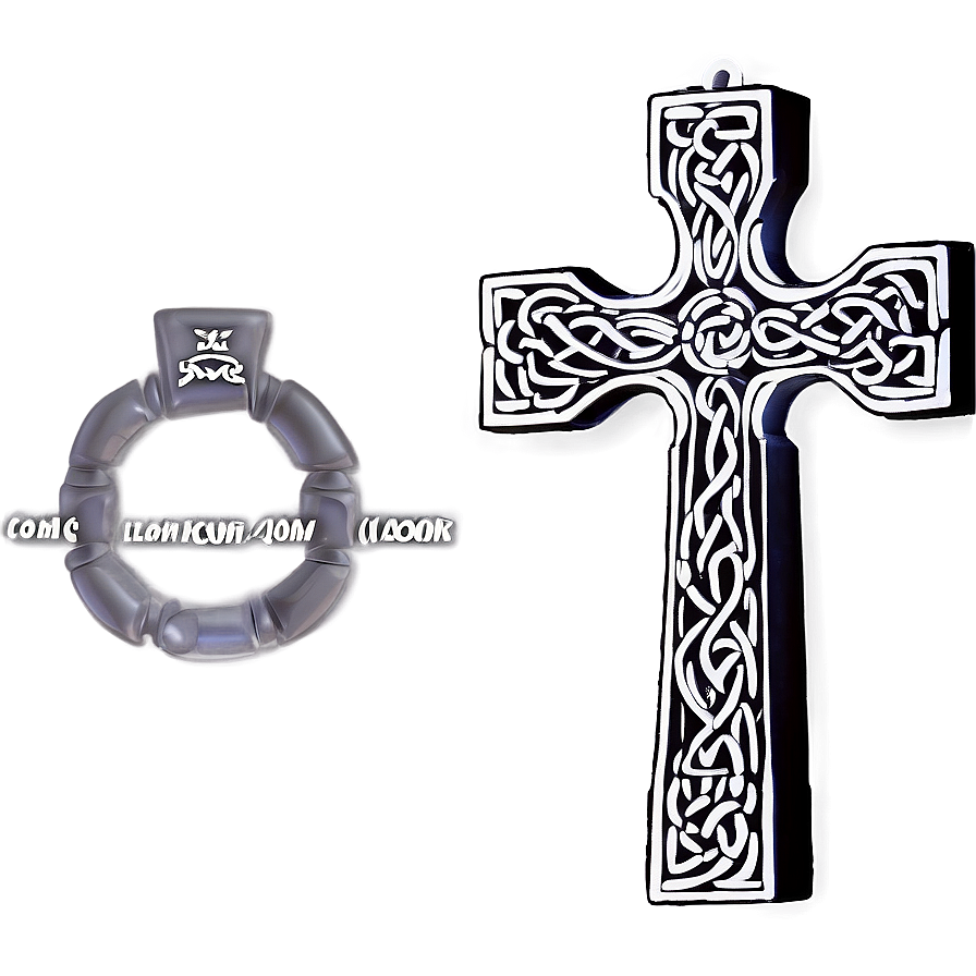 Celtic Cross Artwork Png 04302024 PNG image