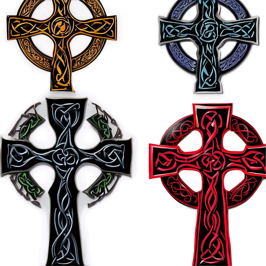 Celtic Cross Design Png 06212024 PNG image