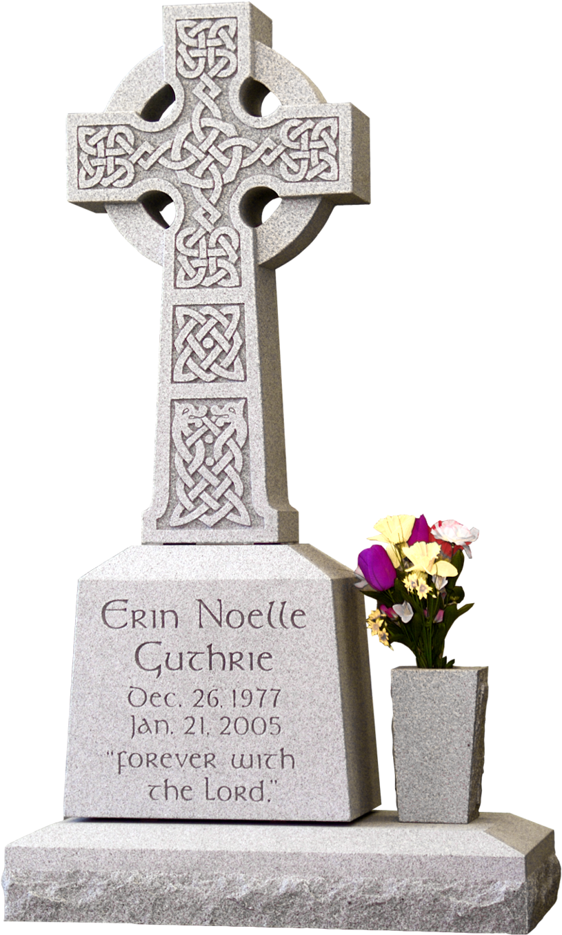 Celtic Cross Gravestone PNG image