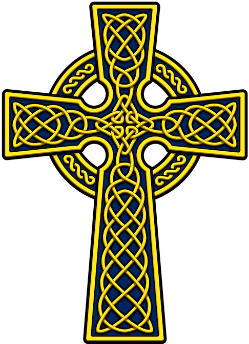 Celtic Cross Knotwork Art PNG image