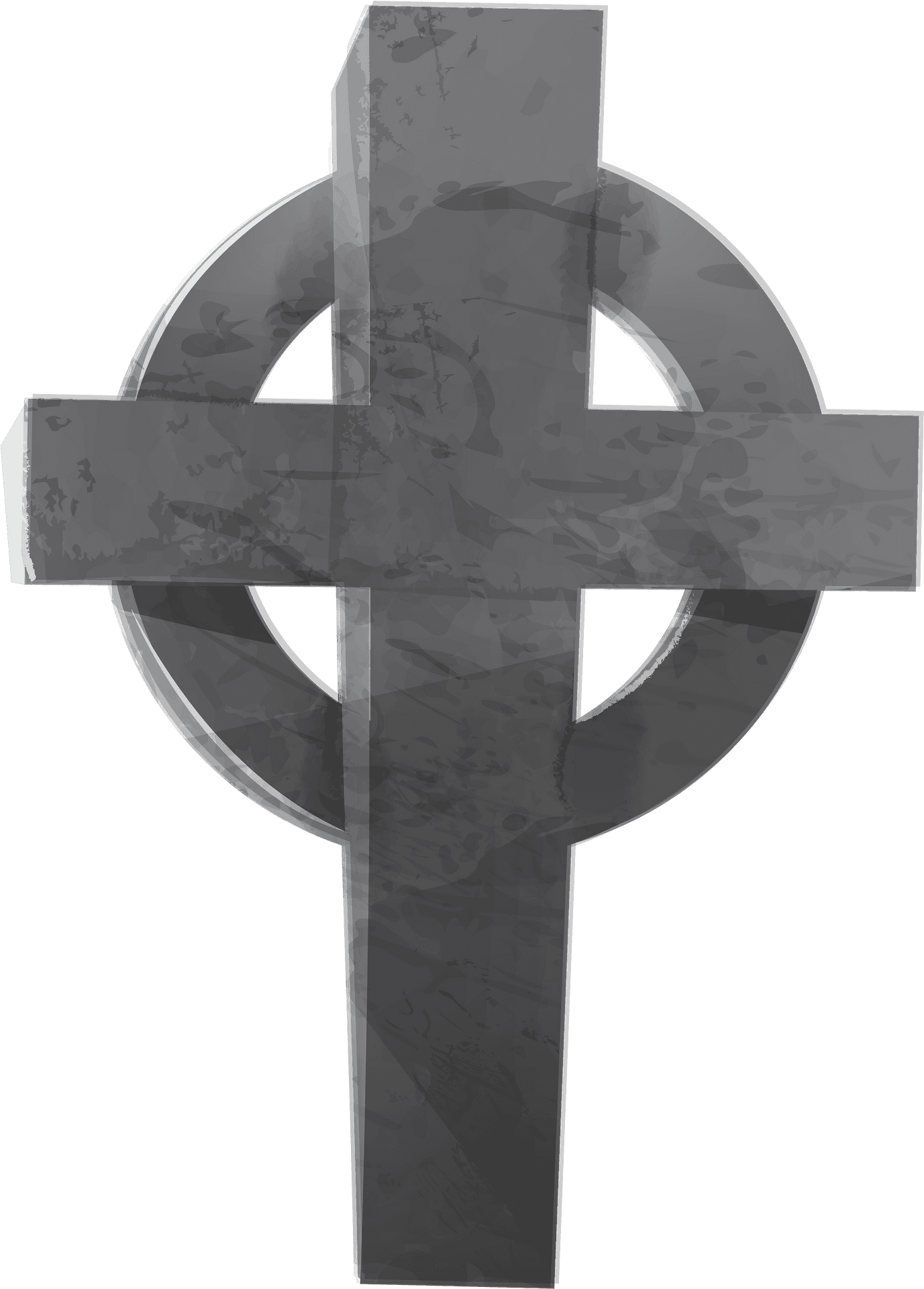Celtic Cross Tombstone Graphic PNG image