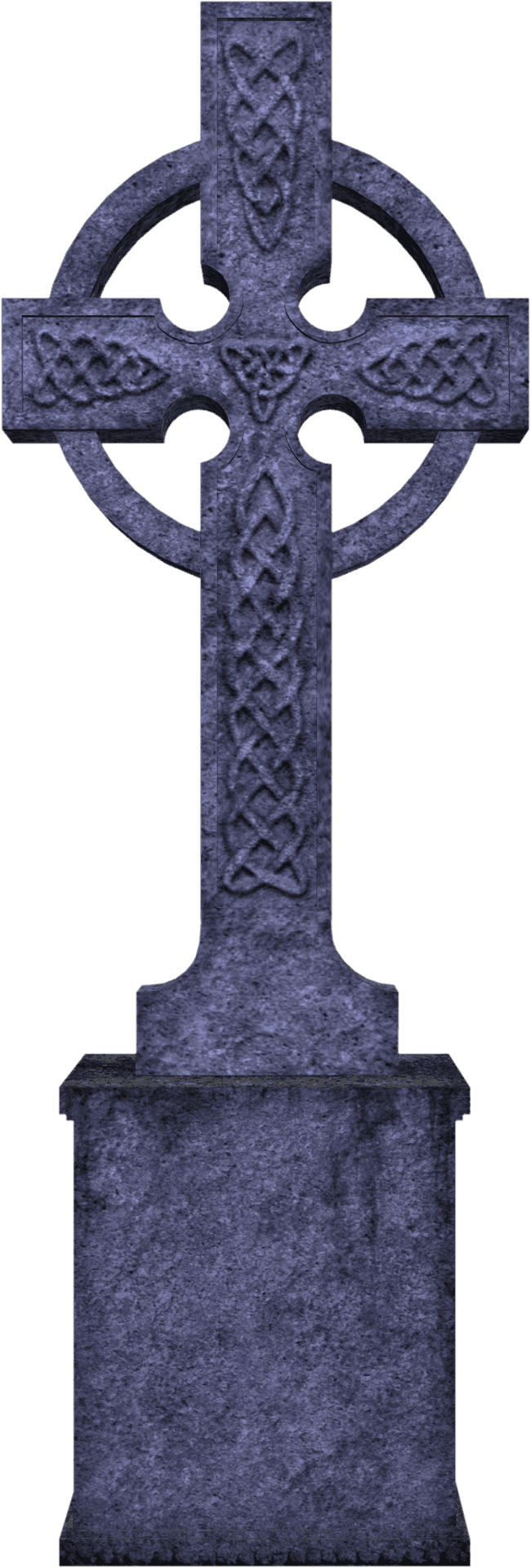 Celtic Cross Tombstone PNG image