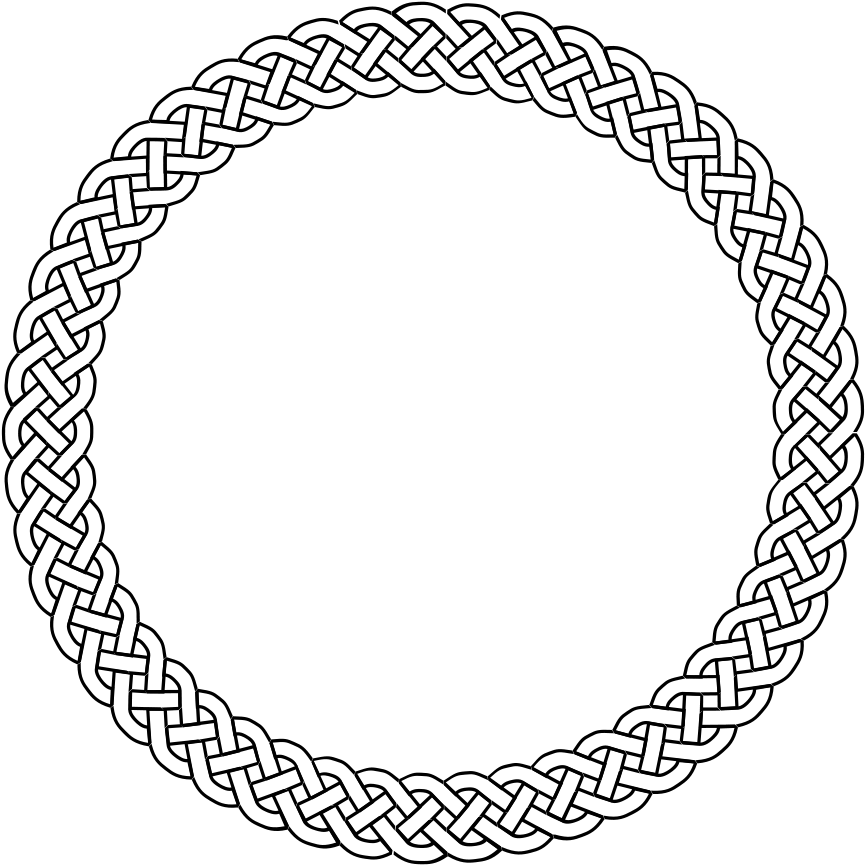 Celtic Knot Circle Design PNG image