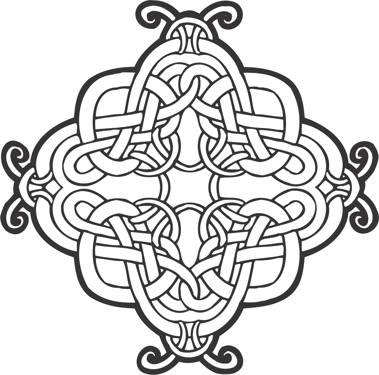 Celtic Knot Ornament Vector PNG image