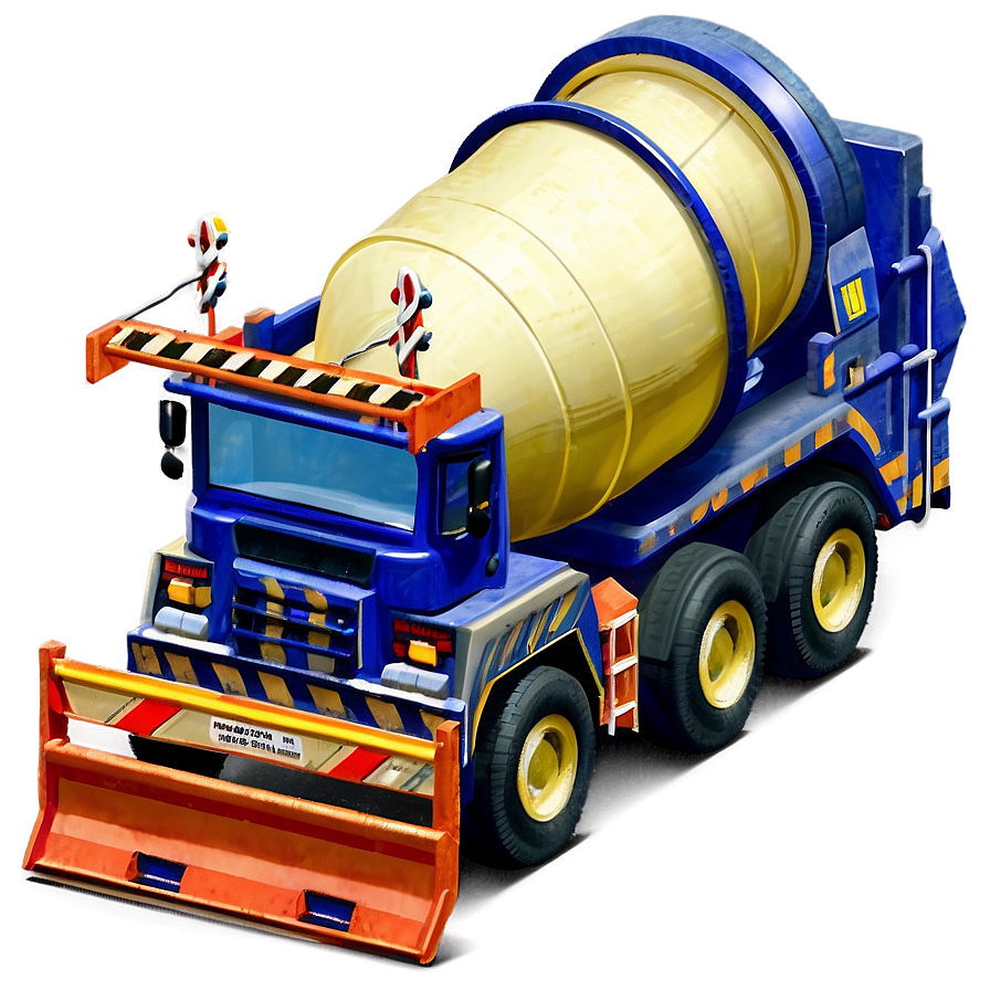 Cement Mixer Truck Construction Png 05042024 PNG image