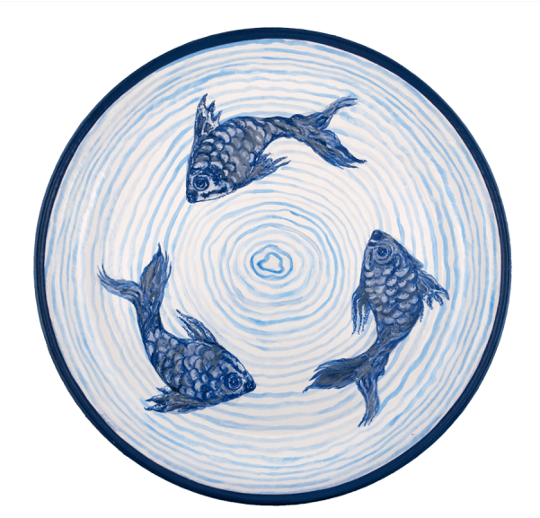 Ceramic Koi Artwork PNG image