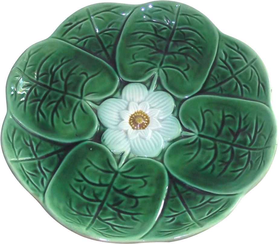 Ceramic Lily Pad Plate PNG image