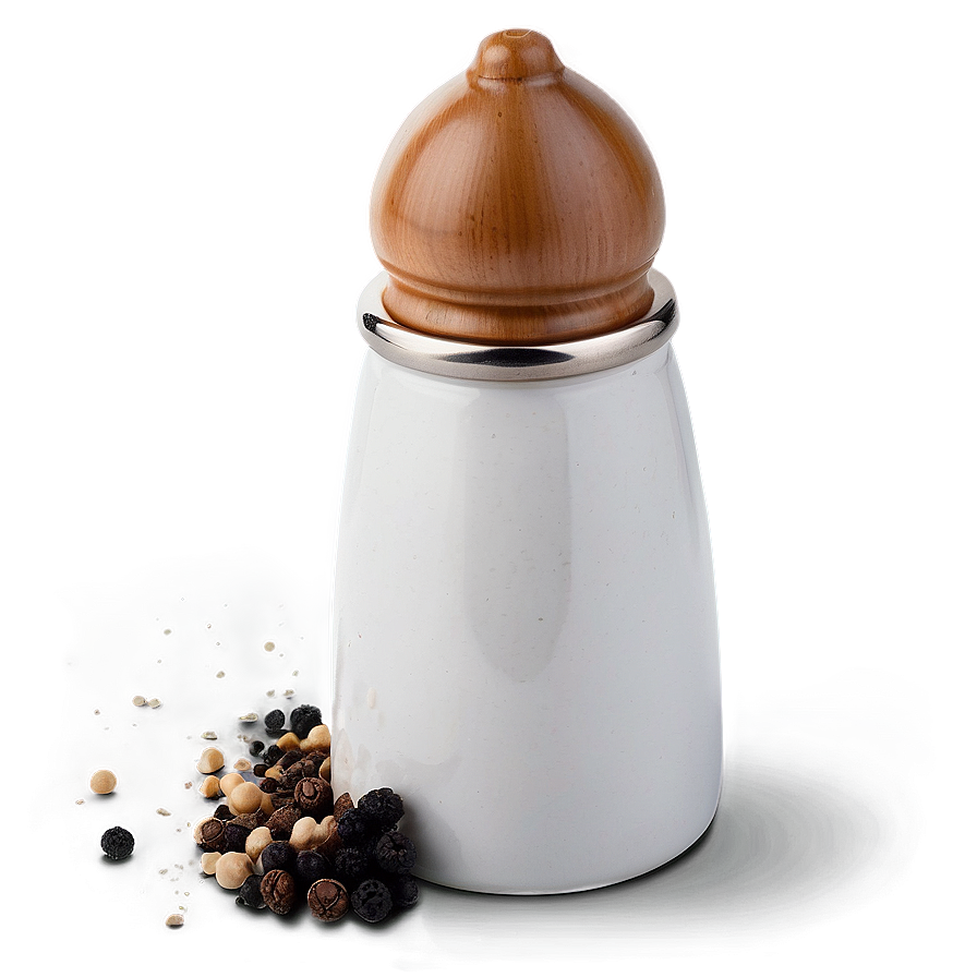 Ceramic Salt And Pepper Shakers Png 06292024 PNG image