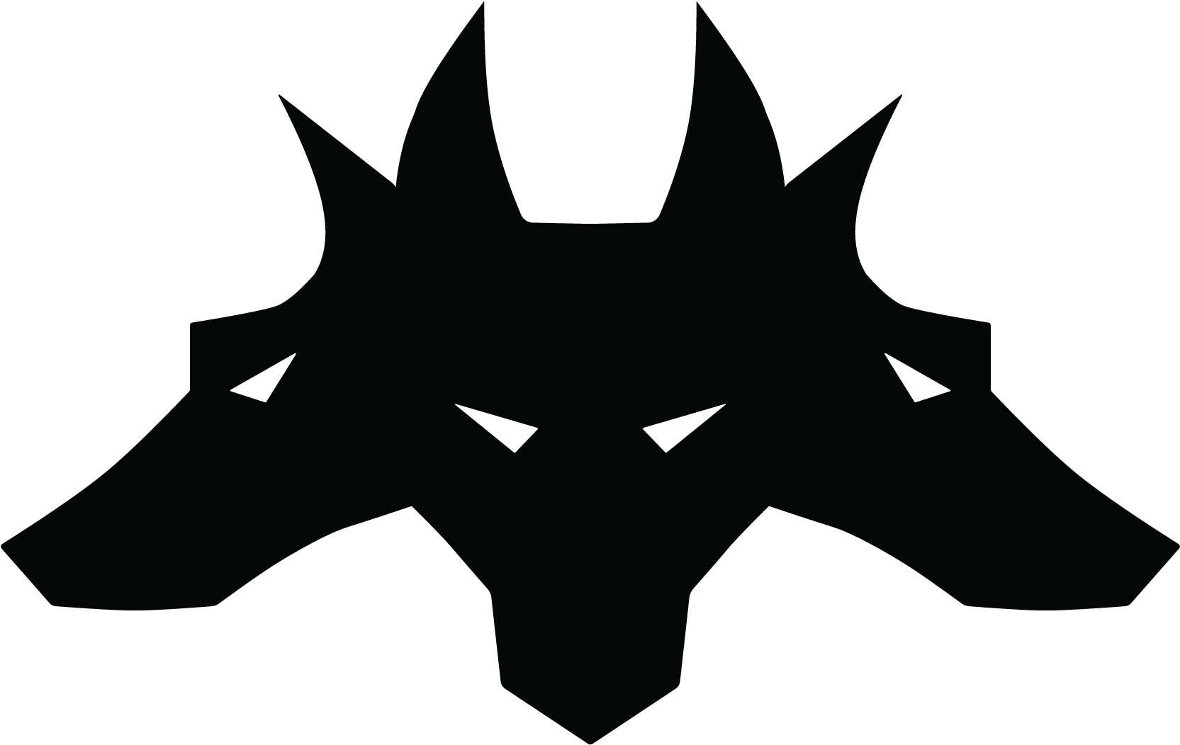 Cerberus Silhouette Graphic PNG image