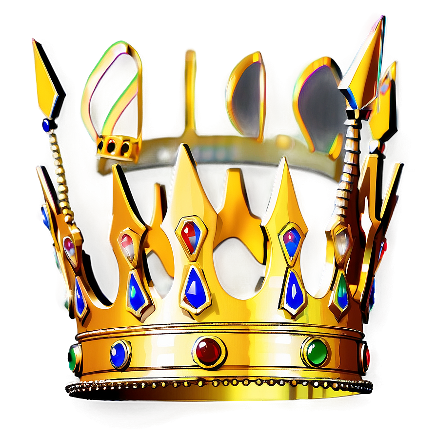 Ceremonial Golden Crown Png Dax PNG image