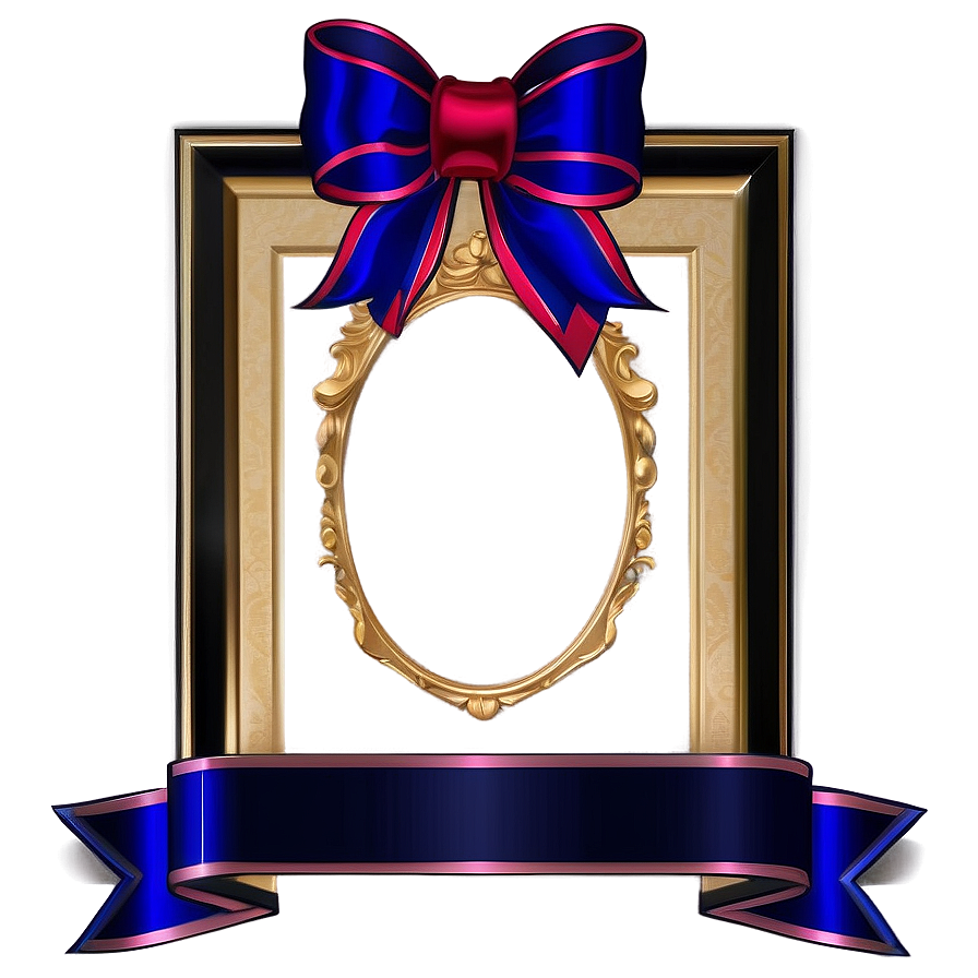 Certificate Frame With Ribbon Png 58 PNG image