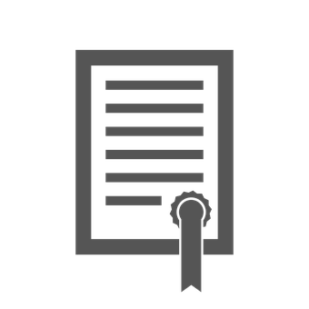 Certified Document Icon PNG image