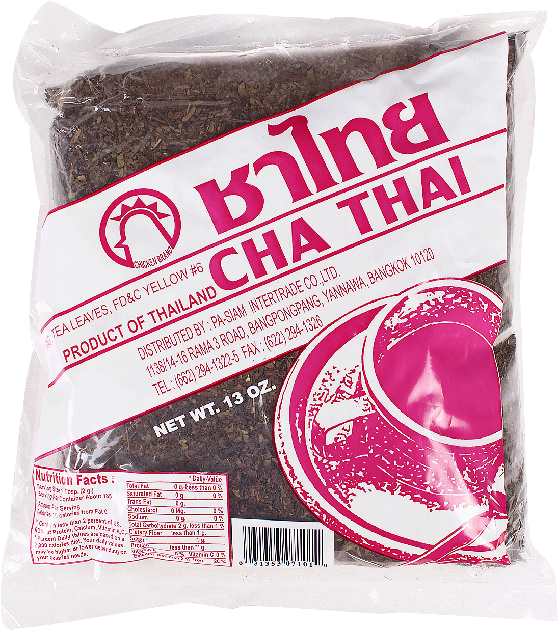 Cha Thai Tea Leaves Package PNG image