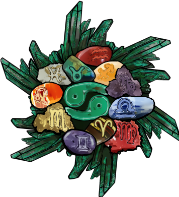 Chakra Stonesand Crystals PNG image