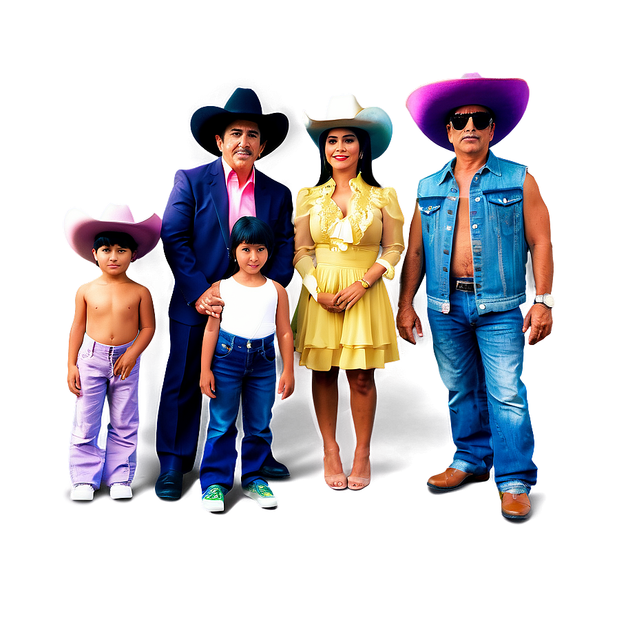 Chalino Sanchez Family Photo Png 06212024 PNG image