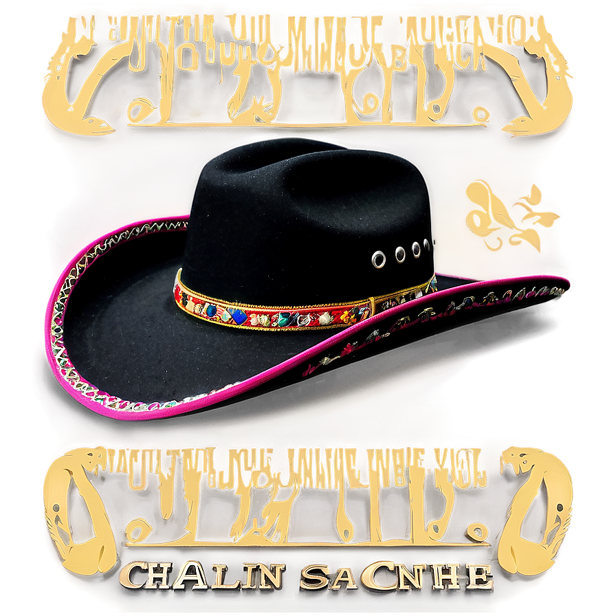 Chalino Sanchez Signature Hat Png Rru PNG image