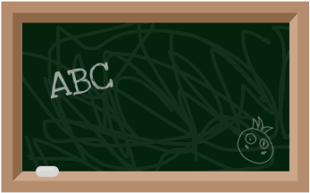 Chalkboard Doodlesand A B C PNG image