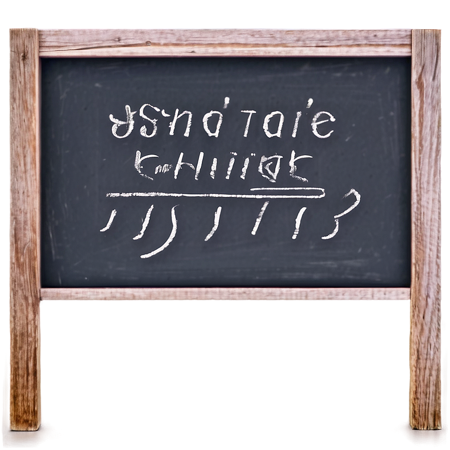 Chalkboard Sign Png 18 PNG image