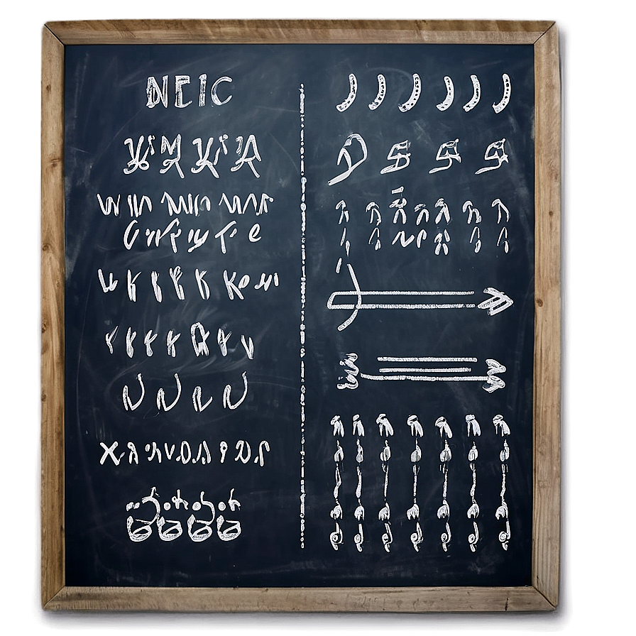 Chalkboard Style 123 Png 06272024 PNG image