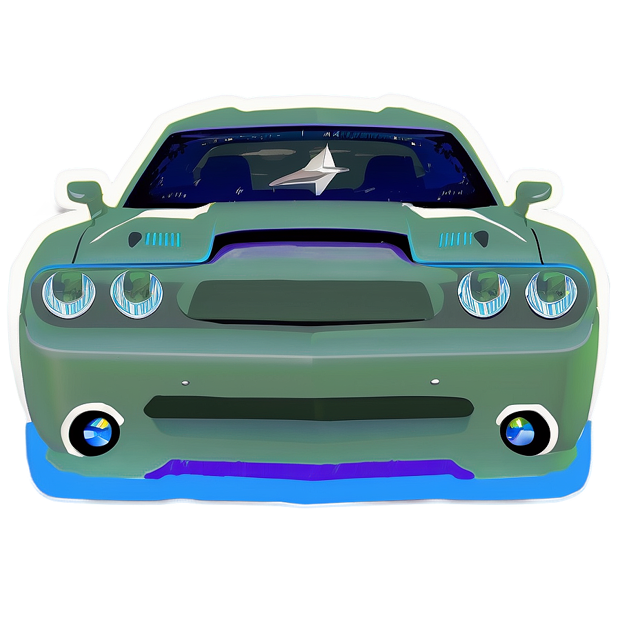 Challenger Vinyl Decal Png 06252024 PNG image