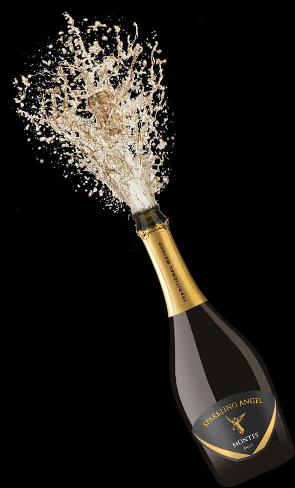 Champagne Celebration Splash PNG image