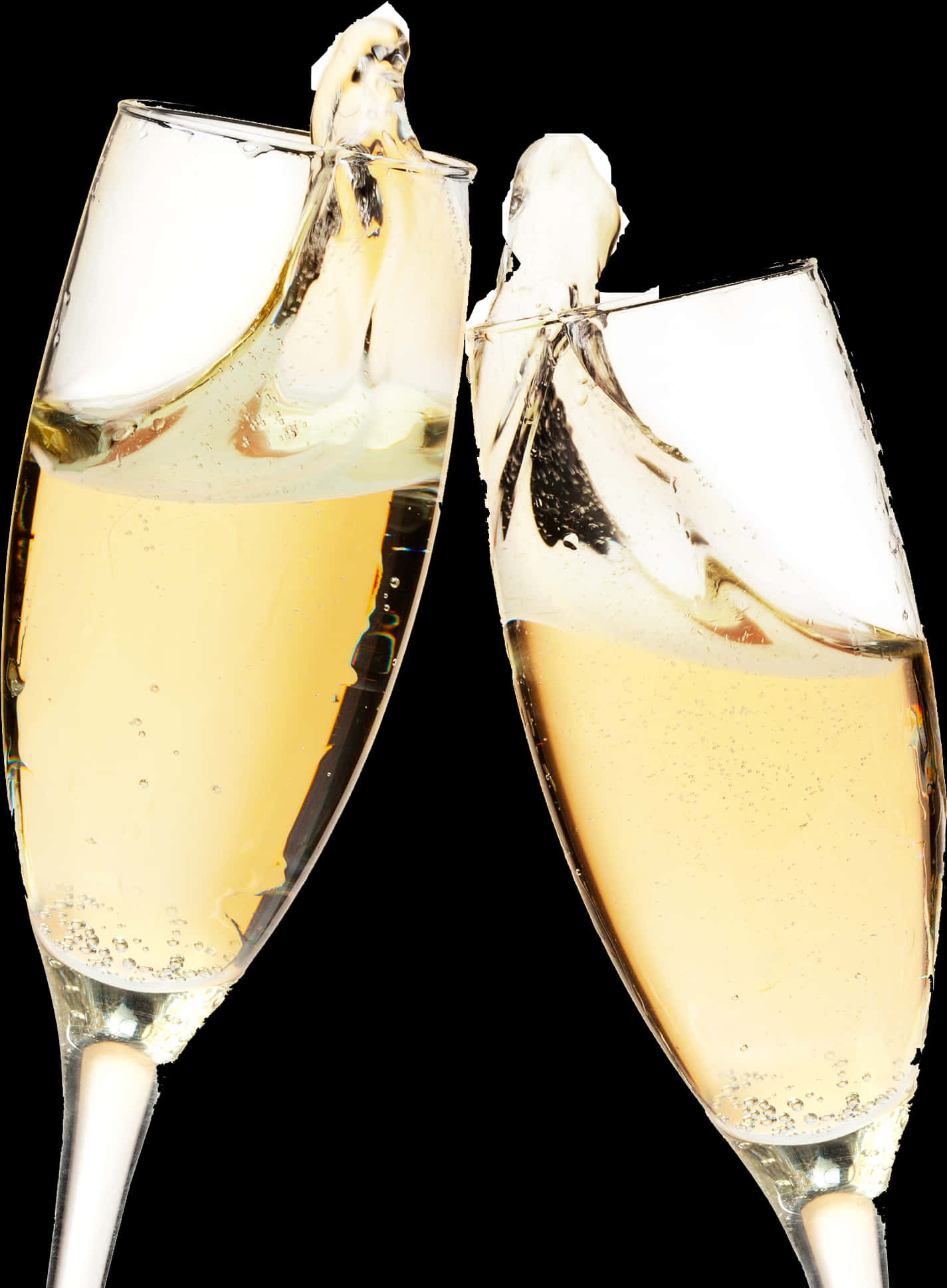 Champagne Celebration Toast PNG image