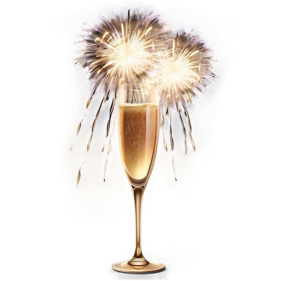 Champagne Festive Fireworks Png Rak80 PNG image