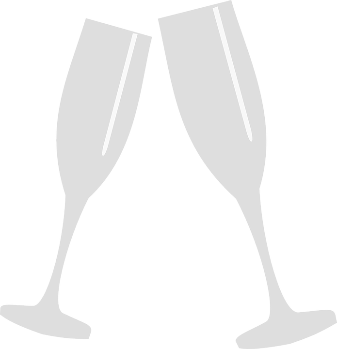 Champagne Flutes Celebration PNG image