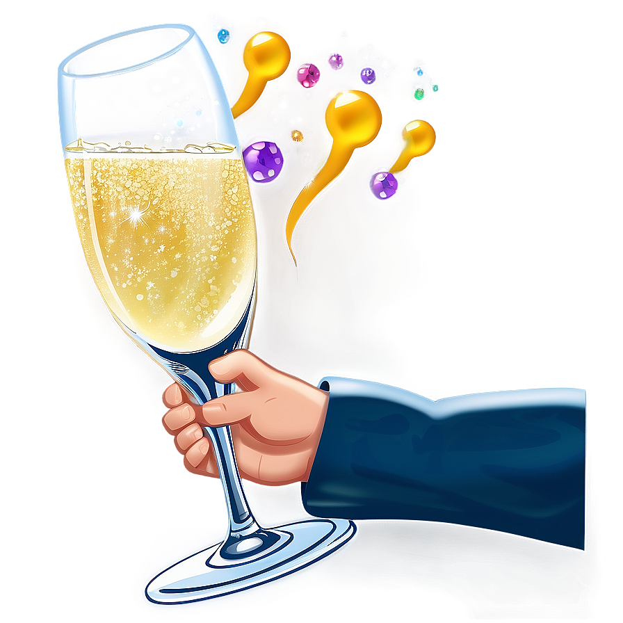 Champagne Toast Png Dgw74 PNG image