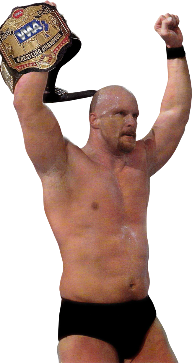 Champion Wrestler Victory Pose PNG image