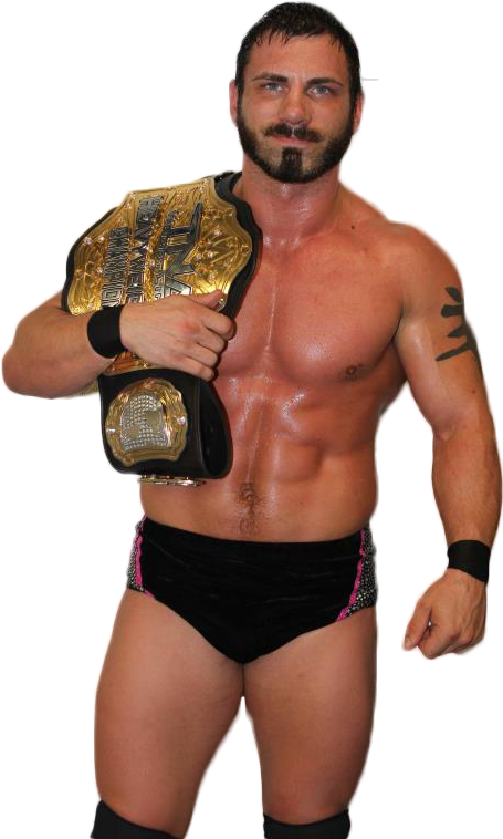 Champion Wrestlerwith Belt PNG image