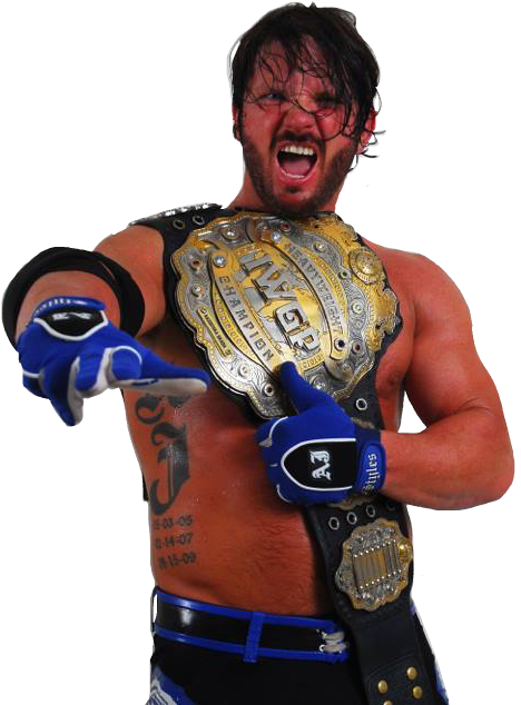 Champion Wrestlerwith Belt PNG image