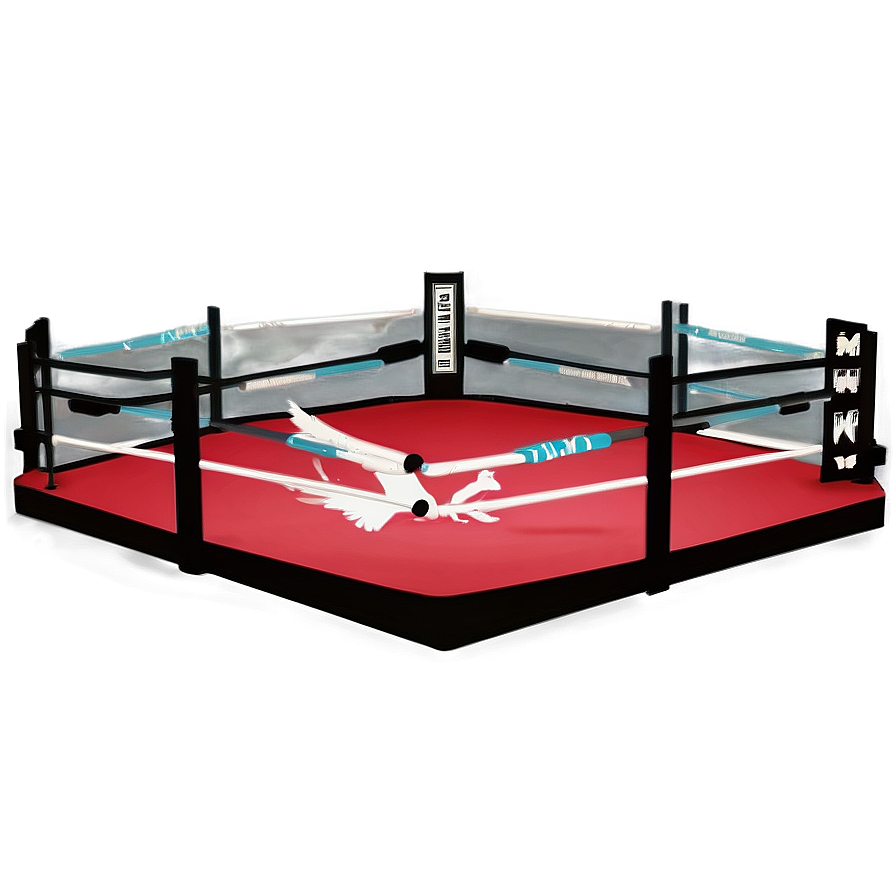 Championship Wrestling Ring Setting Png 06202024 PNG image