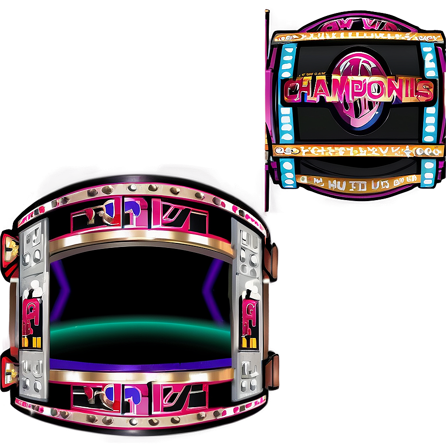 Championship Wrestling Ring Setting Png Msj91 PNG image